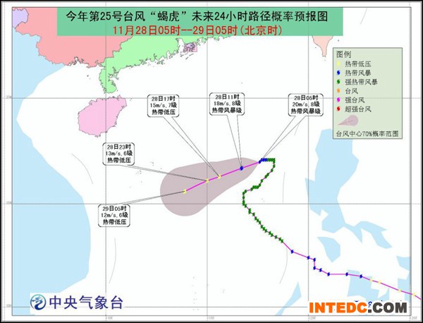 台风蓝色预警：浙闽粤琼等沿海有7~8级大风