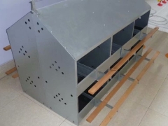种鸡产蛋箱蛋鸡热镀锌产蛋箱安装厂家生产24穴母鸡产蛋箱图5