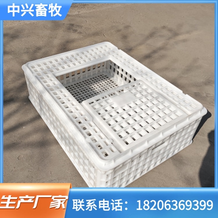加厚抗摔塑料鸡笼鸡鸭鹅周转筐装鸡塑料筐图2